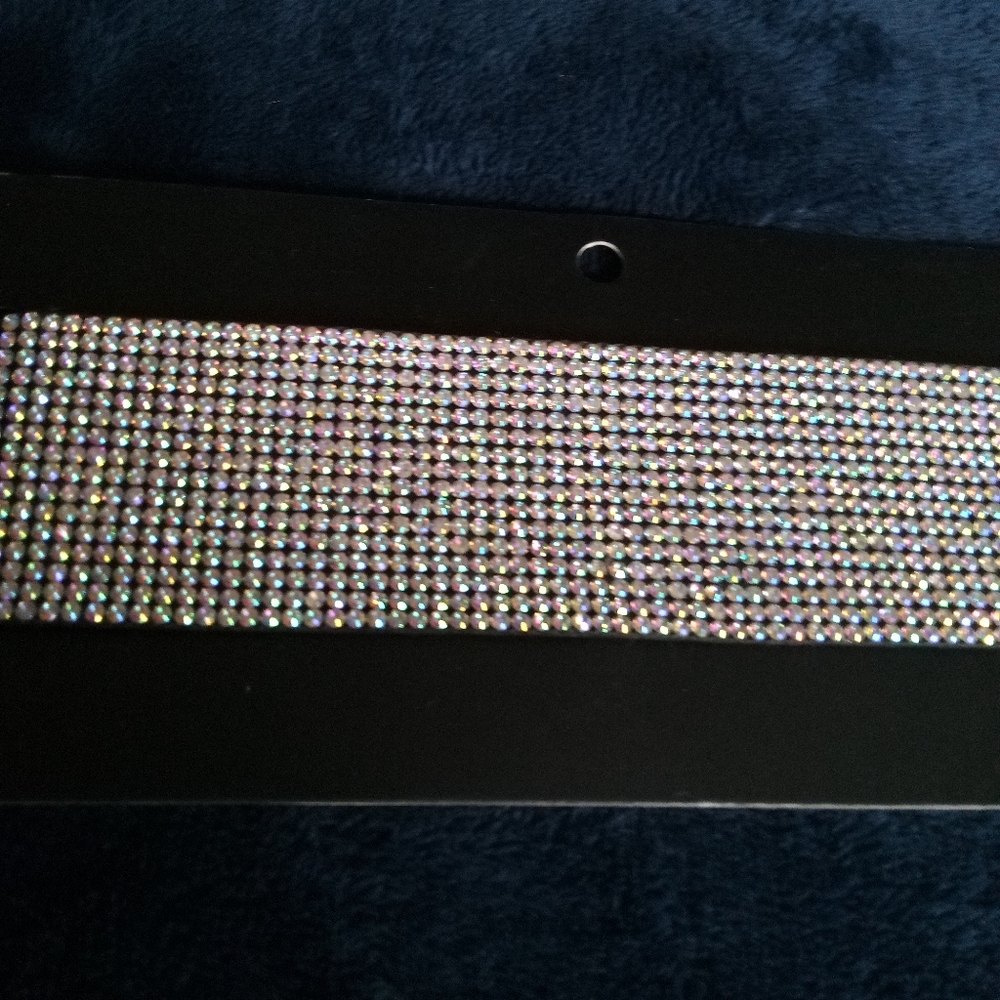 Wide Band Rhinestone Choker